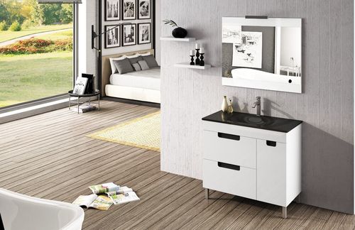 MUEBLE SENA 50X40 LAVABO ESPEJO Y APLIQUE