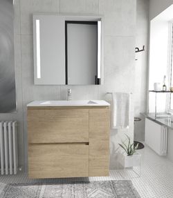 MUEBLE 80 CM LUCID 2 CAJONES TATTOM (EXPOSICION)